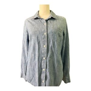 Tommy Hilfiger Women’s Chambray Small Petite Button down 100% Cotton